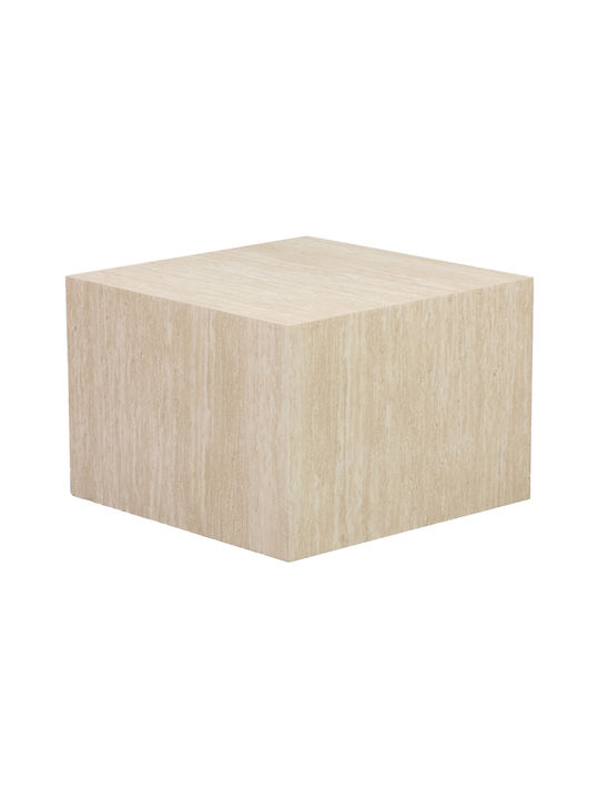 Rectangular Side Coffee Table Coffina Wooden MDF 2 Pieces W58xL58xH40cm