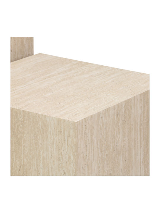 Rectangular Side Coffee Table Coffina Wooden MDF 2 Pieces W58xL58xH40cm