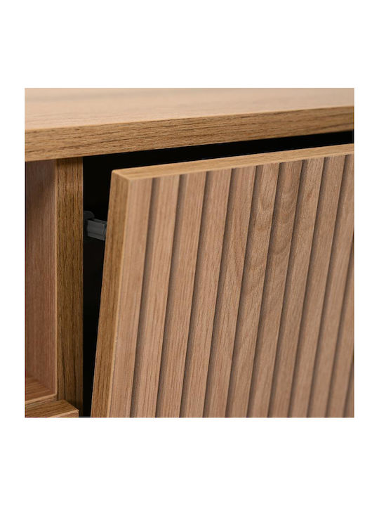 Rectangular Central Coffee Table Alicante Wooden with Drawers Natural Canella Oak M100xW64xH45cm