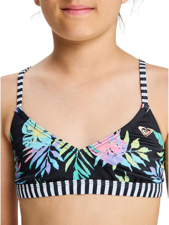 Roxy Active Rg Athletic Tri Kids Swimwear Bikini Black