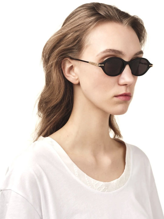 Zeus & Dione Antiparos Unisex Γυαλιά Ηλίου με Μαύρο Κοκκάλινο Σκελετό και Μαύρο Φακό ANTIPAROS C3