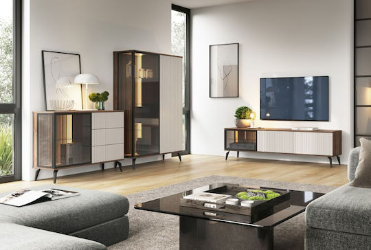 Sideboard Vici Holz Braun 154x39x80cm