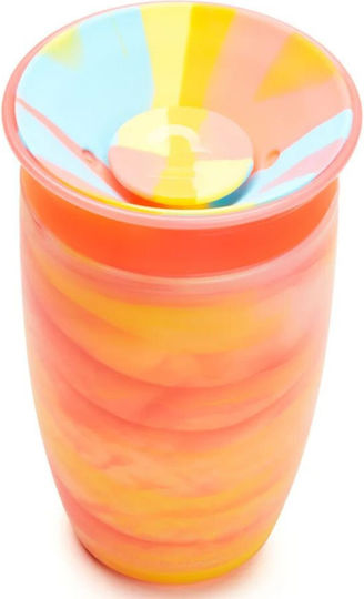Munchkin Παιδικό Ποτηράκι Miracle 360° Sippy Cup Tropical Swirl από Πλαστικό Πορτοκαλί Tropical Swirl 296ml για 12m+