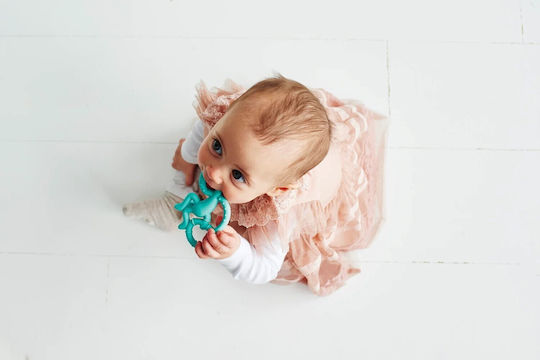 Matchstick Monkey Dancing Monkey Teething Ring BPA Free Silicone for 0 m+