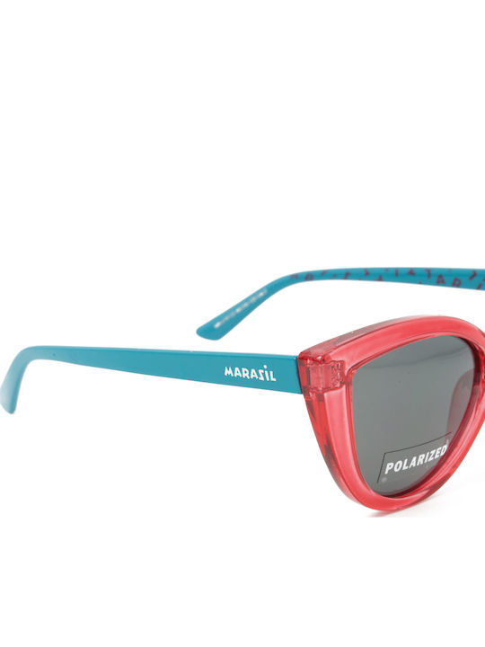 Marasil Πεταλούδα Παιδικά Γυαλιά Ηλίου με Polarized Φακό Διάφανα για 4-7 Ετών