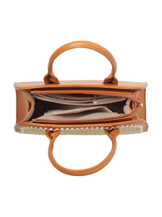 Straw Women's Handbag Brown