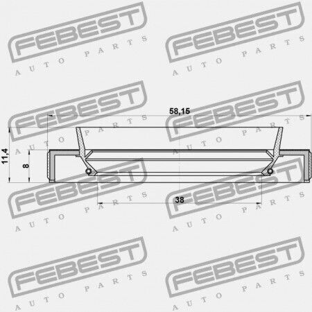 Honda Cr-v Rd1 1996-2001 Gn 91206-px5-005 Oil Seal