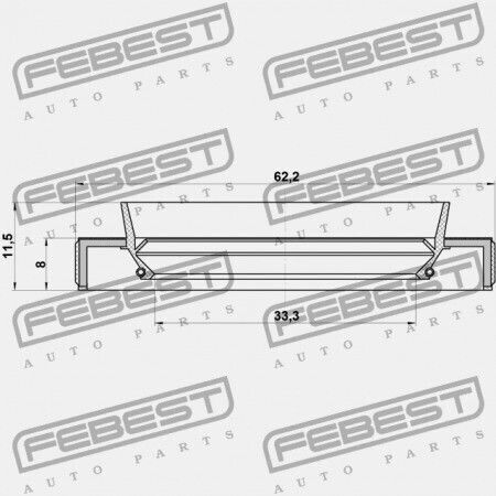 Honda Integra 4d Db6 Jp 91206-pl3-a01 Oil Seal