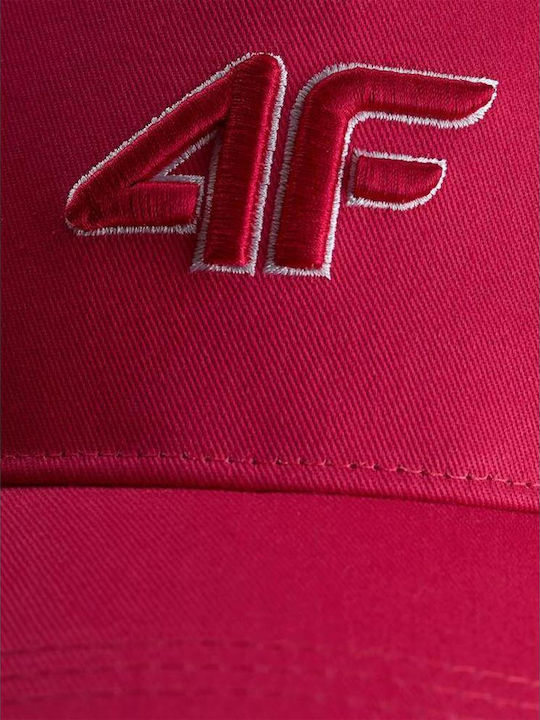 4F Παιδικό Καπέλο Jockey Υφασμάτινο Ροζ