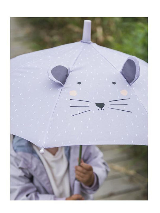 Trixie Kids Curved Handle Umbrella Mrs Mouse Lilac