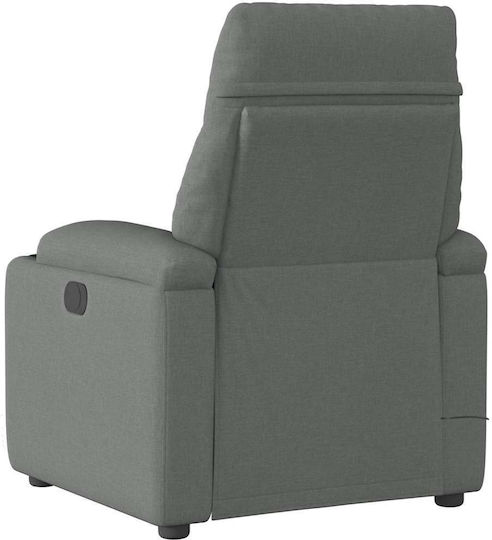 Relax Armchair Massage with Footstool Dark Grey 72x90x99cm