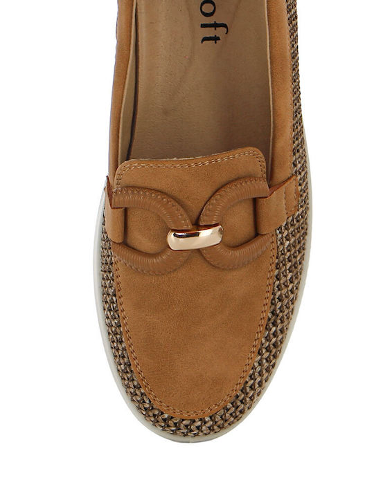 Women's Moccasins In Tabac Brown Colour