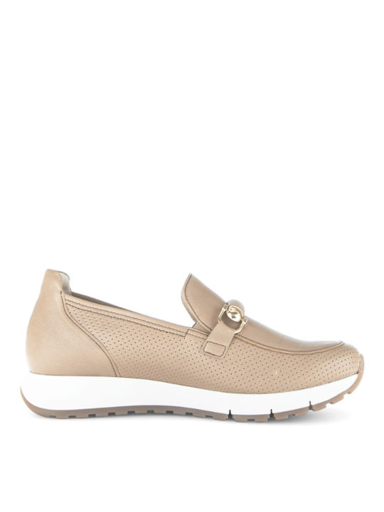 Loafers Dama Din Piele Maro