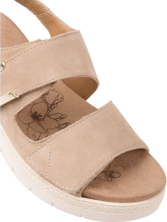 Sandale Casual Damă Flatforme Maro