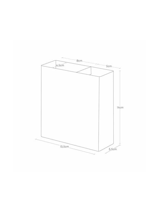 Yamazaki Wall Shelf Inox 13.5x14cm Silver