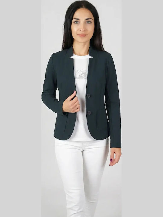 Frauleben Frauleben Damen Tailliertes Blazer in Dunkelblau
