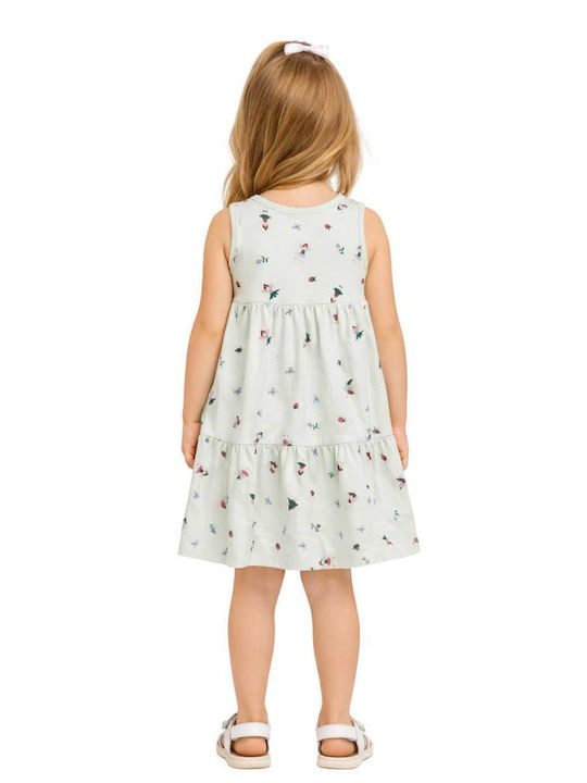 Rochie Fetiță Floral Turcoaz