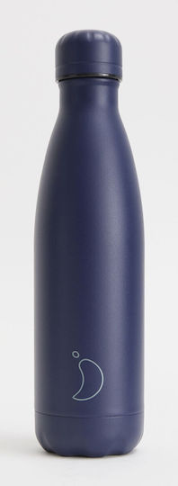 Chilly's Original Series Monochrome Stainless Steel Thermos Bottle BPA Free 500ml All Navy