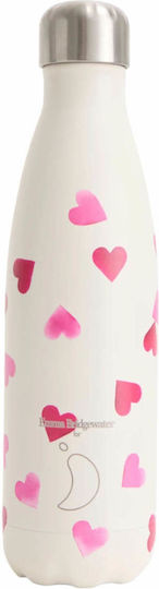 Chilly's Original Series Emma Bridgewater Bottle Thermos Stainless Steel BPA Free 500ml White
