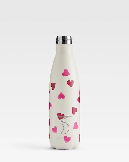 Chilly's Original Series Emma Bridgewater Bottle Thermos Stainless Steel BPA Free 500ml White