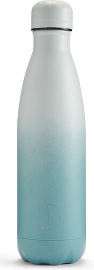 Chilly's Серия Gradient Бутилка Термос Неръждаема Стомана Без BPA 500ml Гранит Прахов Тюркоаз