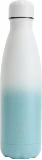 Chilly's Серия Gradient Бутилка Термос Неръждаема Стомана Без BPA 500ml Гранит Прахов Тюркоаз