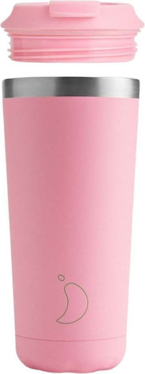 Chilly's Original Ποτήρι Θερμός Ανοξείδωτο BPA Free 500ml Pastel Pin