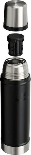 Stanley Legendary Classic Glass Thermos Bottle Stainless Steel BPA Free 600ml Black