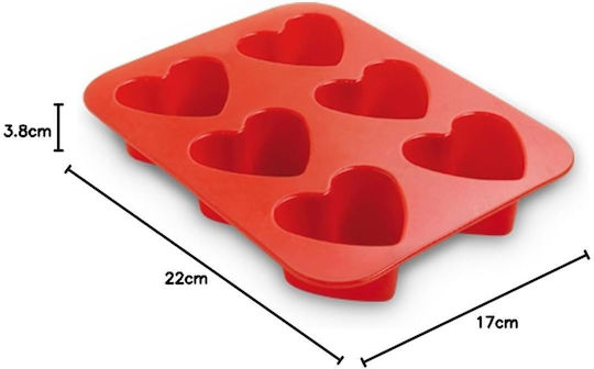 Guardini Juliette Silicone Bakeware Tin 6 Cupcakes 17x22.5cm Made In Italy