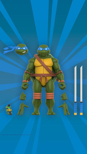 Super7 Teenage Mutant Ninja Turtles Ultimates Leonardo Action Figure 18cm