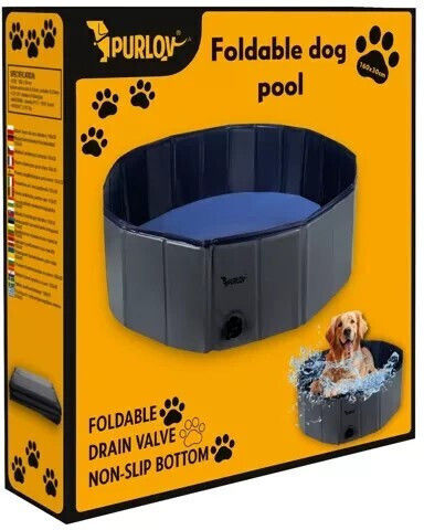 Purlov Extensibil Parc pentru Câini de Culoare Albastru 30 x 30 x 30cm
