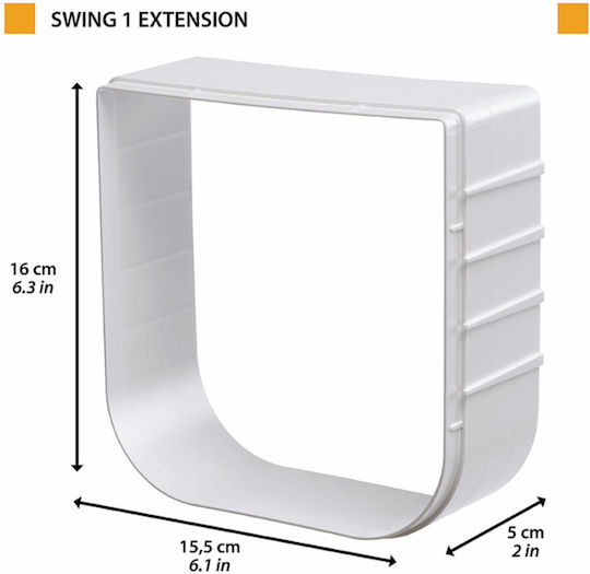 Ferplast Swing 1 Extension Base/Extension 16x15.5cm. made of Plastic in Brown Color 16 x 15.5 x 16cm