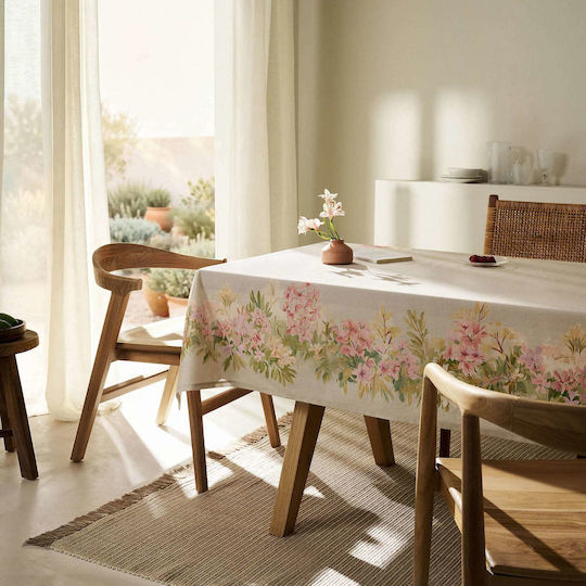 Gofis Home Покривка за маса Feaven Сребриста 140x220см