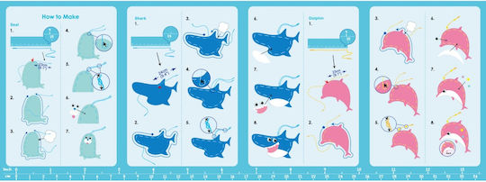 Avenir Embroidery Lacing: My First Charm - Sea Friends for Children 3+ years Years