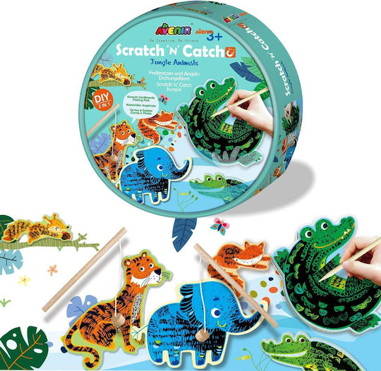 Avenir Malerei Scratch 'N' Catch Jungle Animals für Kinder 3+ Jahre alt+ Jahre