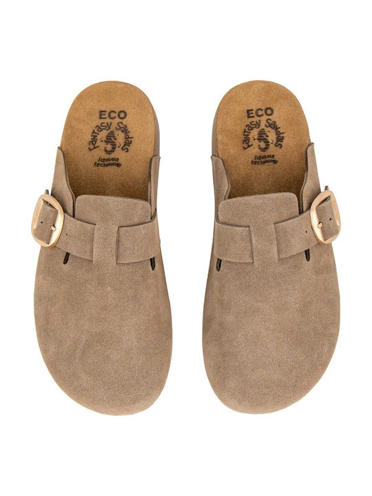 Fantasy Damen Holzschuhe Beigen 010-ECO-beige