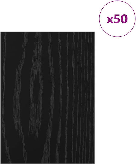 Vidaxl Διακοσμητικές Πάνελ 50 Pcs Μαύρη Δρυς 21 X 30 X 0.3 Εκ
