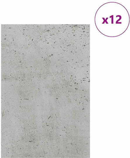 Vidaxl Διακοσμητικά Πάνελ 12 Pcs Γκρι Σκυροδέματος 40 X 60 X 0.3 Εκ