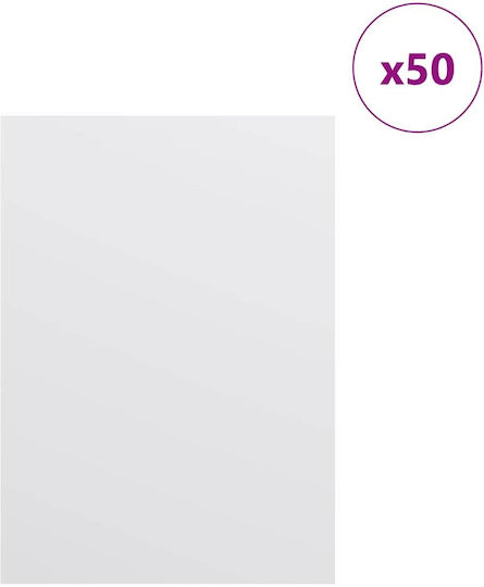 Vidaxl Διακοσμητικά Πάνελ 50 Pcs Λευκό 15 X 21 X 0.3 Εκ