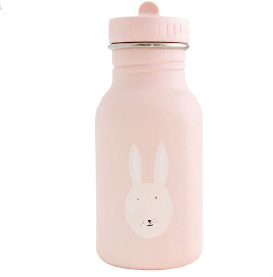 Trixie Kids Water Bottle Stainless Steel with Straw Non Spill Blue 350ml