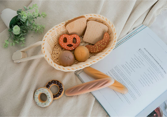 New Classic Toys Basket With Wooden Pastries For 12+ Years