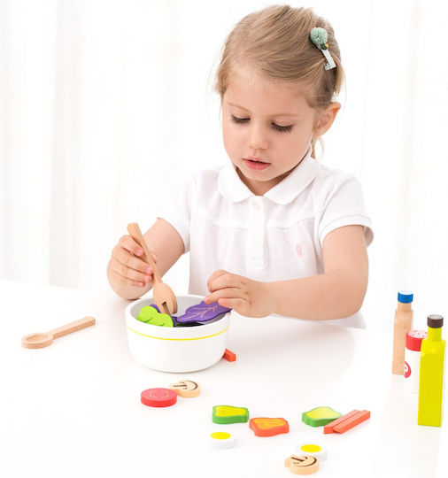 New Classic Toys Σετ Σαλάτας από Ξύλο για 12+ Ετών 16τμχ