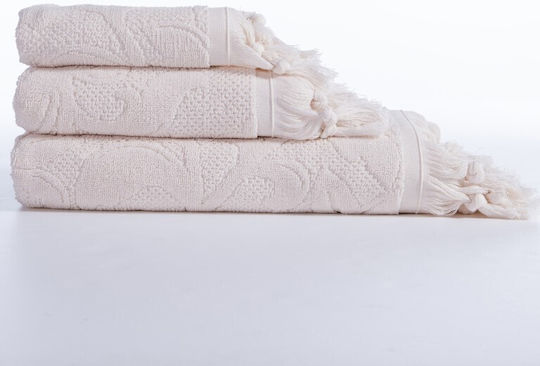 Nef-Nef Homeware Hand Towel Premium Sangalia 30x50cm Ecru Weight 550gr/m²