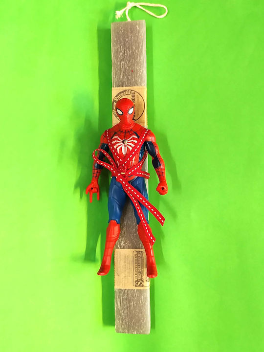 Osterkerze Spiderman Runde 15 Zentimeter