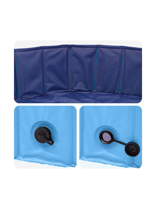 vidaXL Hundespielzeug Pool 120cm Blau vidaXL Hundespielzeug Pool 120cm Blau