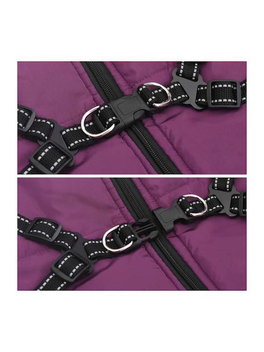 vidaXL Hundemantel Fleece / Wasserdicht Lila XXXLarge