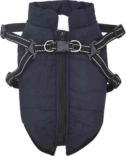 vidaXL Blue Fleece / Waterproof Dog Coat Medium