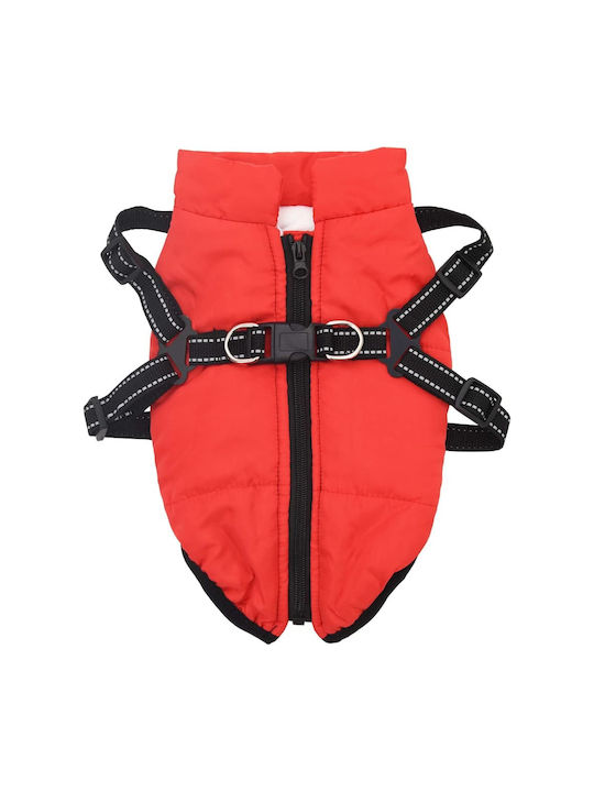 vidaXL Red Fleece / Waterproof Dog Coat XXLarge