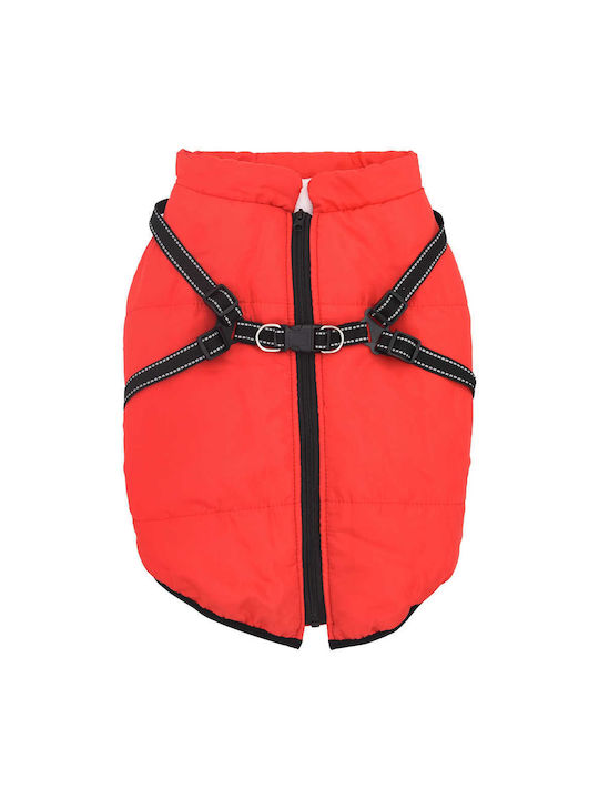 vidaXL Hundemantel Fleece / Wasserdicht Rot XXXXLarge