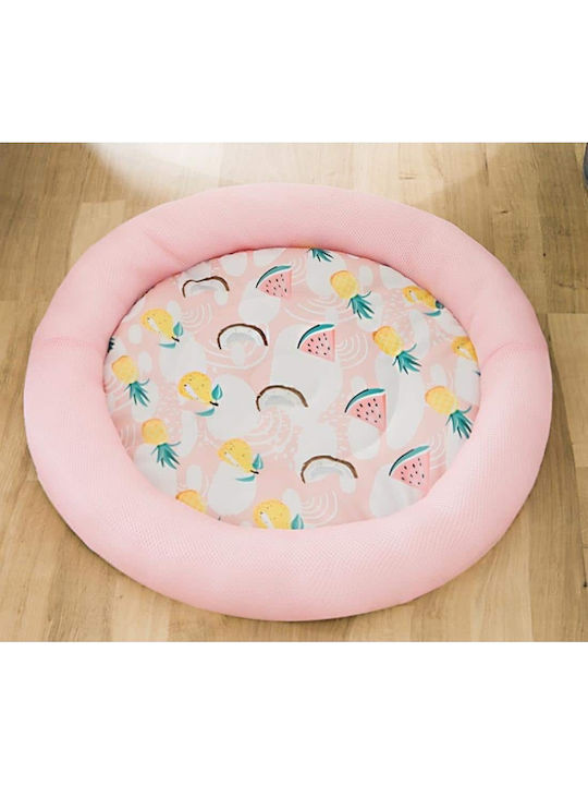 Animal Summer Mattress Dog Round Cooling Blue